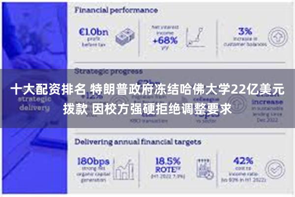十大配资排名 特朗普政府冻结哈佛大学22亿美元拨款 因校方强硬拒绝调整要求