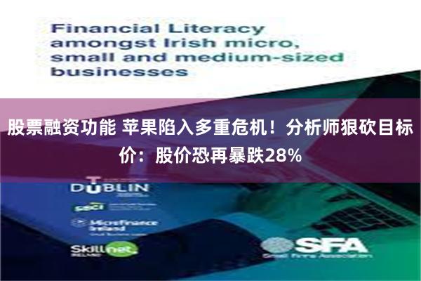 股票融资功能 苹果陷入多重危机！分析师狠砍目标价：股价恐再暴跌28%
