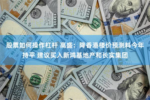 股票如何操作杠杆 高盛：降香港楼价预测料今年持平 建议买入新鸿基地产和长实集团