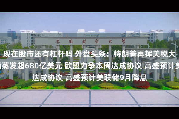 现在股市还有杠杆吗 外盘头条：特朗普再挥关税大棒 特斯拉市值蒸发超680亿美元 欧盟力争本周达成协议 高盛预计美联储9月降息