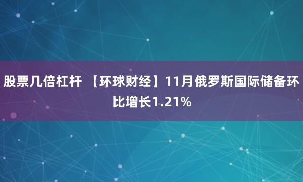 股票几倍杠杆 【环球财经】11月俄罗斯国际储备环比增长1.21%