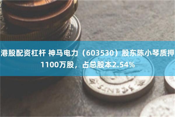 港股配资杠杆 神马电力（603530）股东陈小琴质押1100万股，占总股本2.54%
