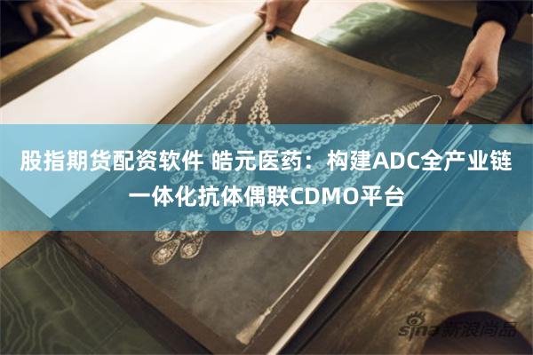 股指期货配资软件 皓元医药：构建ADC全产业链一体化抗体偶联CDMO平台
