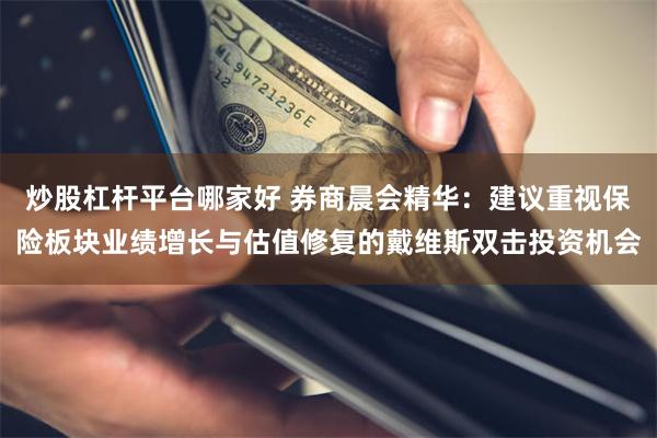炒股杠杆平台哪家好 券商晨会精华:建议重视保险板块业绩增长与估值修复的戴维斯双击投资机会