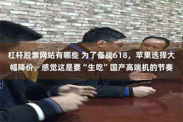 杠杆股票网站有哪些 为了备战618，苹果选择大幅降价，感觉这是要“生吃”国产高端机的节奏