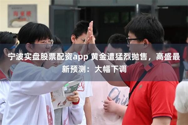 宁波实盘股票配资app 黄金遭猛烈抛售，高盛最新预测：大幅下调