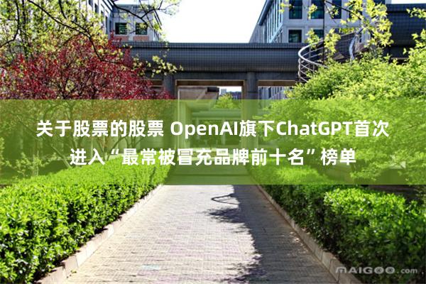 关于股票的股票 OpenAI旗下ChatGPT首次进入“最常被冒充品牌前十名”榜单