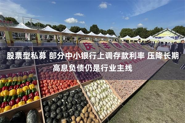 股票型私募 部分中小银行上调存款利率 压降长期高息负债仍是行业主线